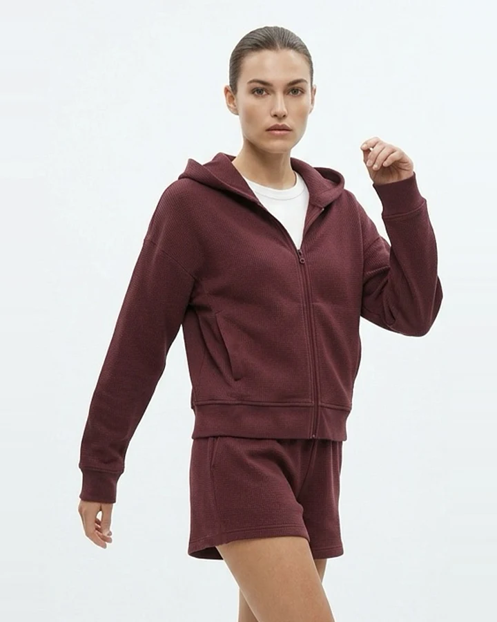 ORGANICATION Damen vegan Hoodie Jennifer Bordeaux