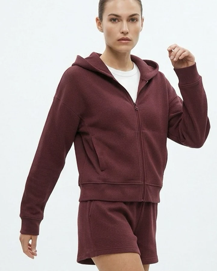 ORGANICATION Damen vegan Hoodie Jennifer Bordeaux