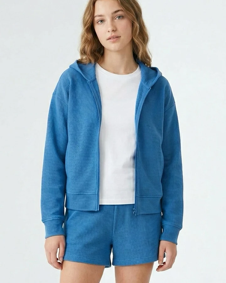 ORGANICATION Damen vegan Hoodie Jennifer Light Navy