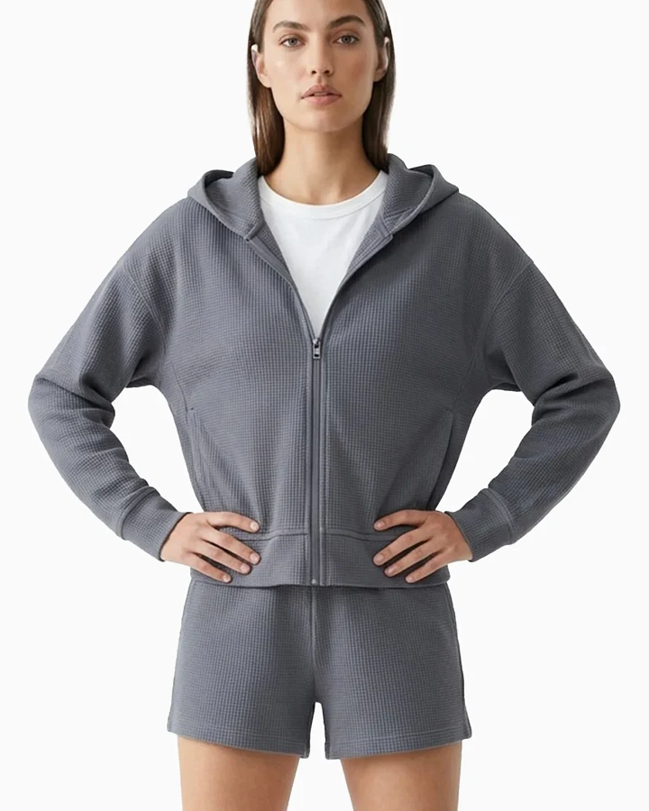 ORGANICATION Damen vegan Hoodie Jennifer Shadow Grey
