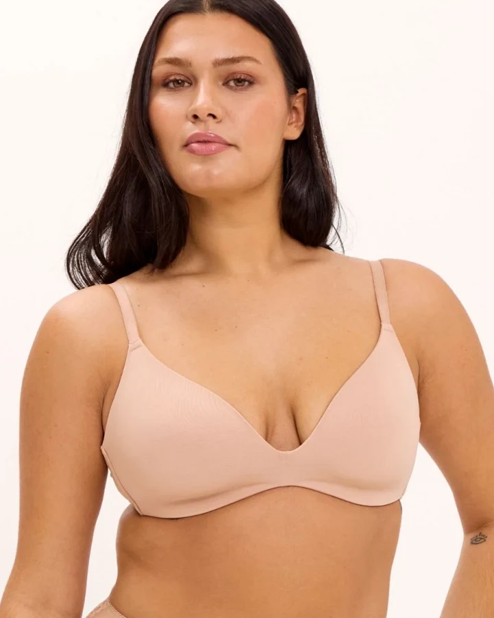 Understatement Damen vegan Bh T-Shirt Hellrosa