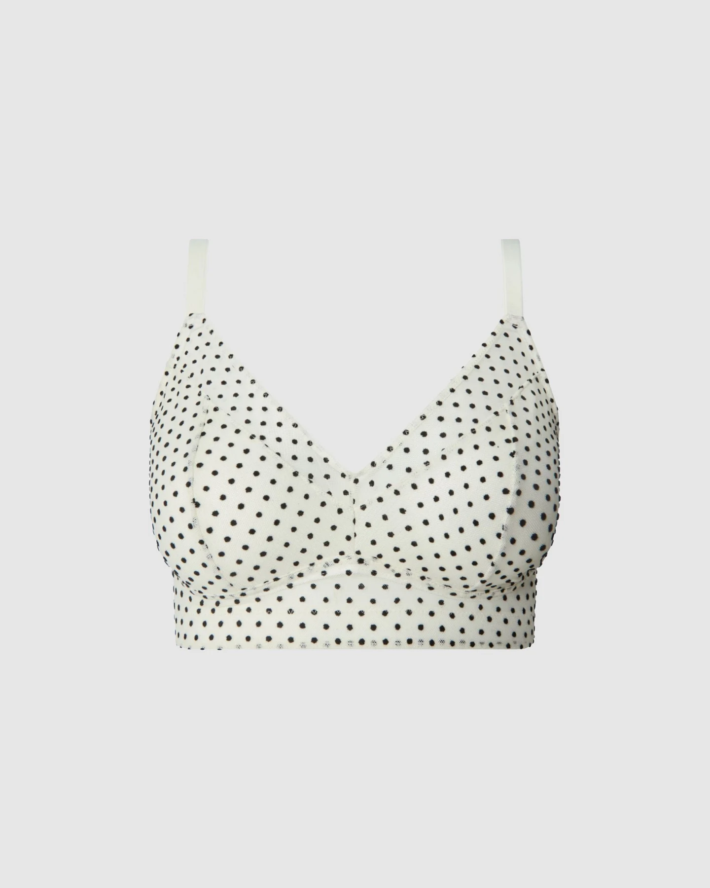 Understatement Damen vegan Bh Mesh Support Plus Creme/ Schwarz – Ansicht 2