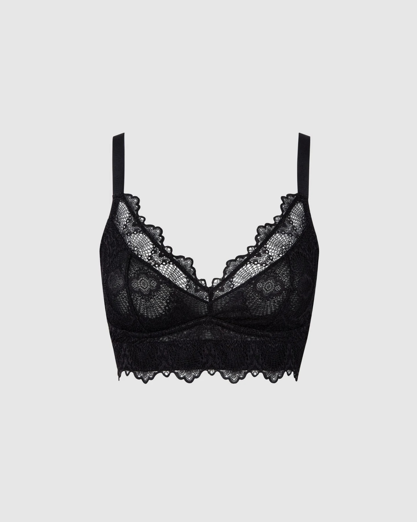 Understatement Damen vegan Bh Lace Support Plus Schwarz – Ansicht 2