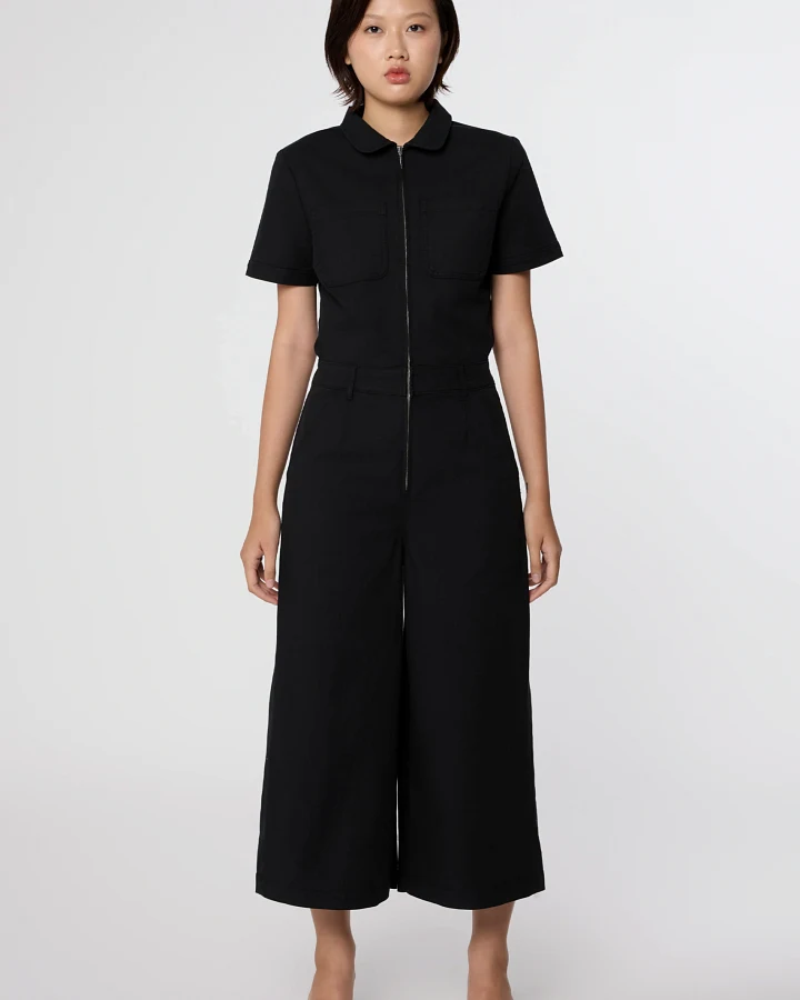 Dawn Damen vegan Overall Orchidee Schwarz