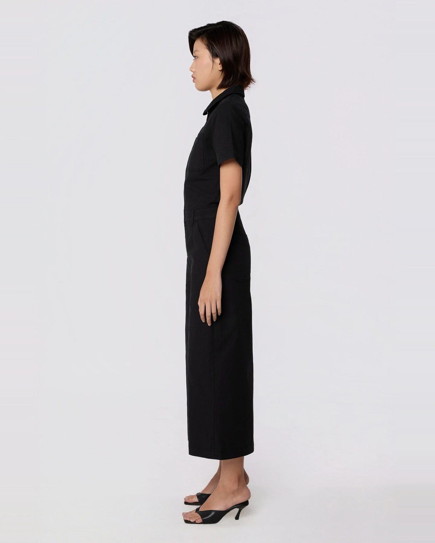 Dawn Damen vegan Overall Orchidee Schwarz – Ansicht 2