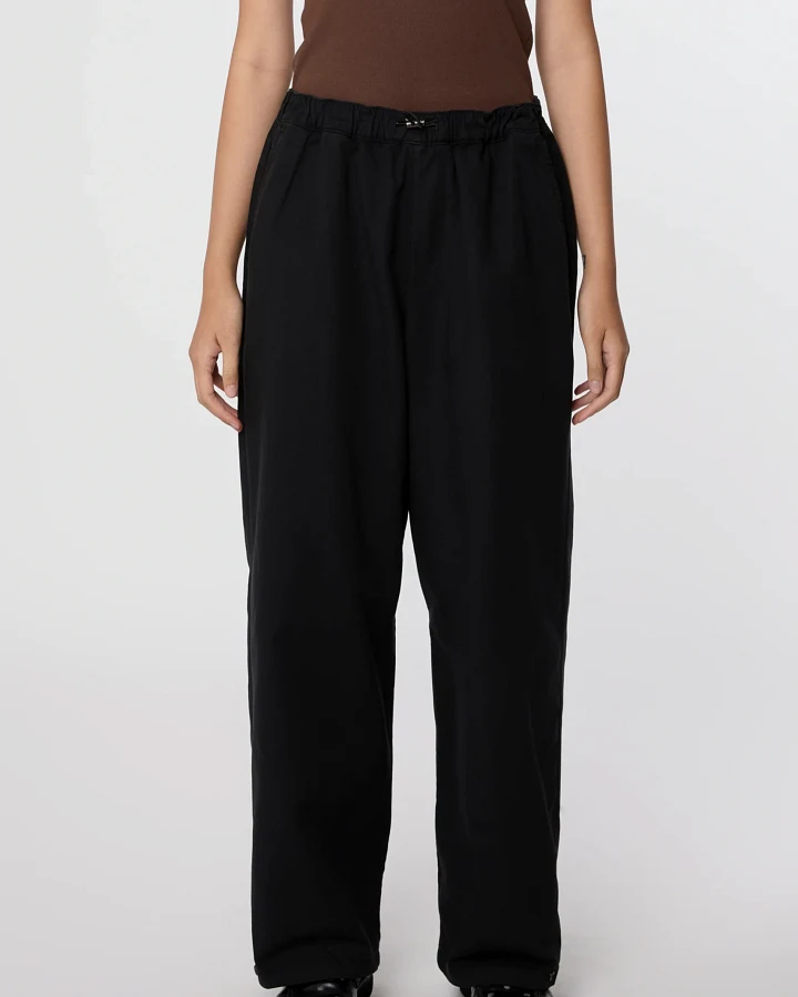 Dawn Damen vegan Hose Flow Paper Touch Utility Schwarz