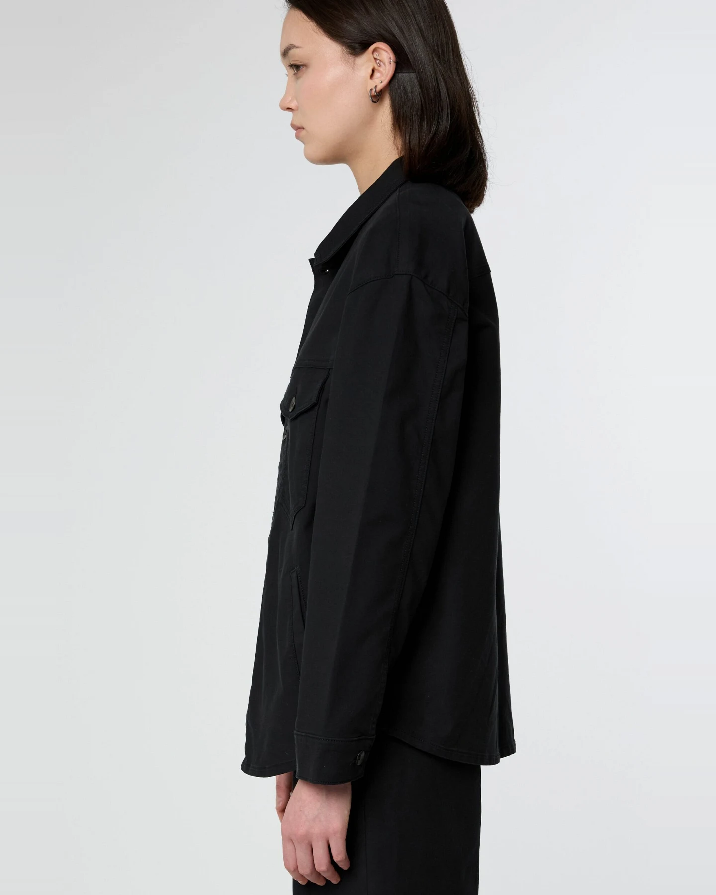Dawn Damen vegan Shaket Postman Paper Touch Utility Schwarz – Ansicht 2