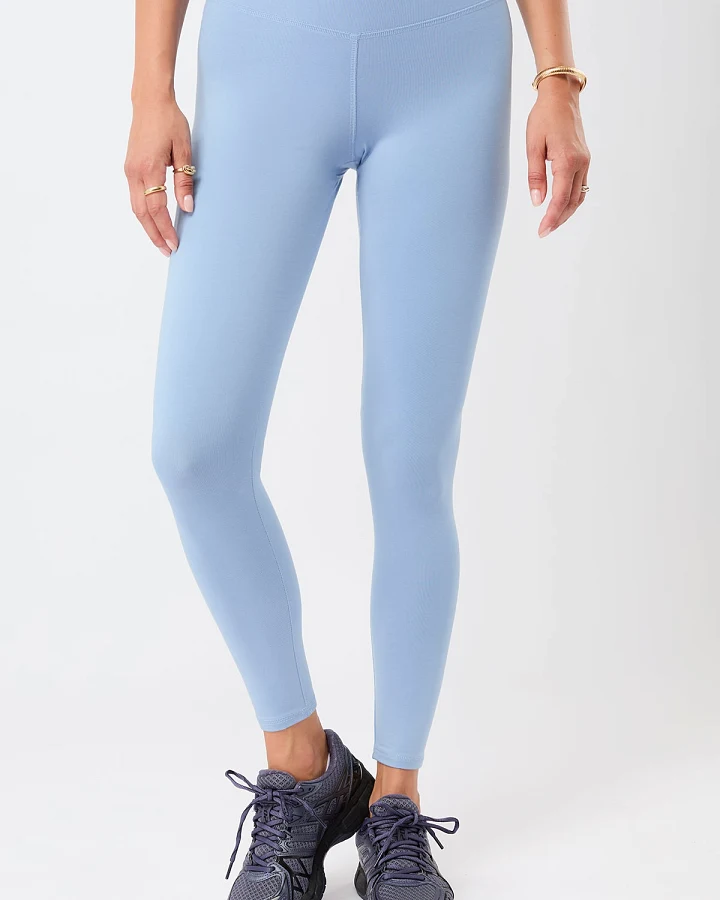 MANDALA Damen vegan Legging Best Loved Ozon Blau