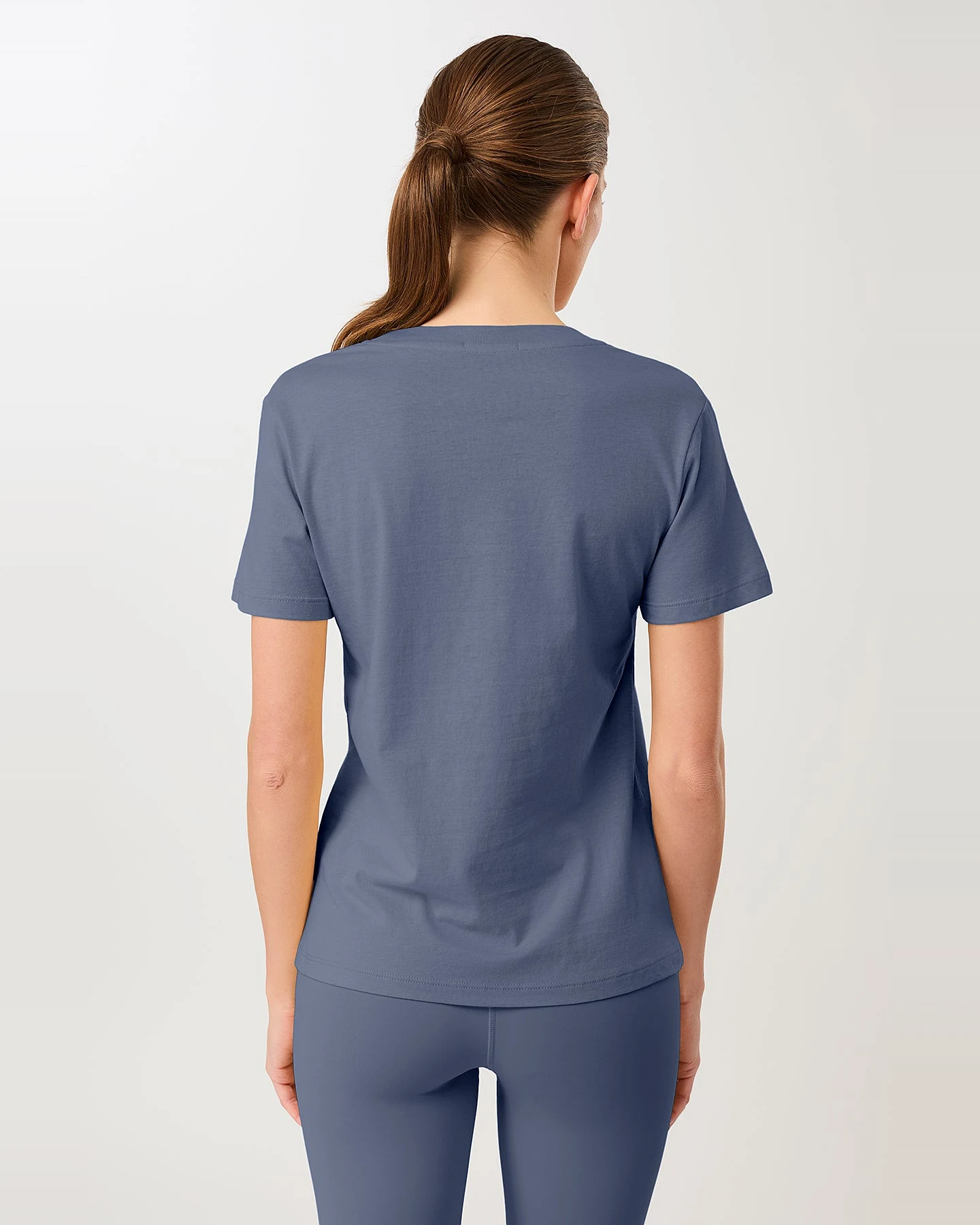 MANDALA Damen vegan T-Shirt The Everyday Eclipse Blau – Ansicht 2