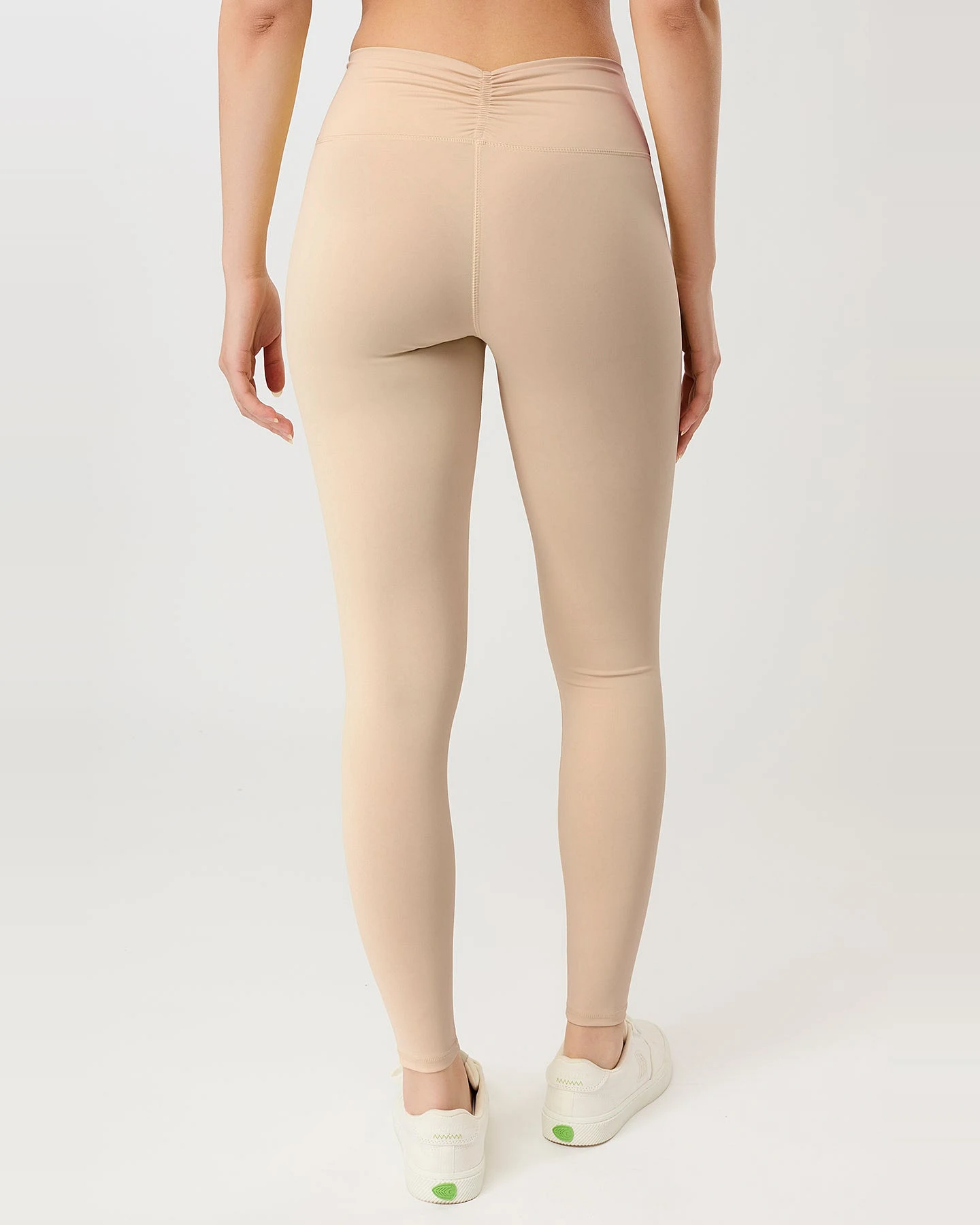MANDALA Damen vegan Legging On Point Desert Beige – Ansicht 2
