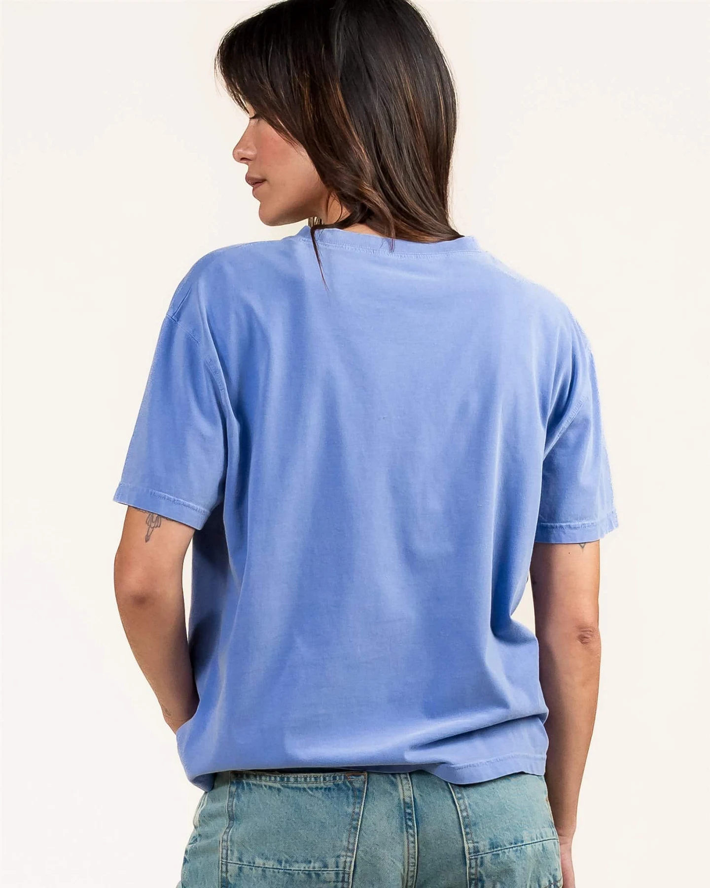 Kuyichi Damen vegan T-Shirt Faye Lila – Ansicht 2