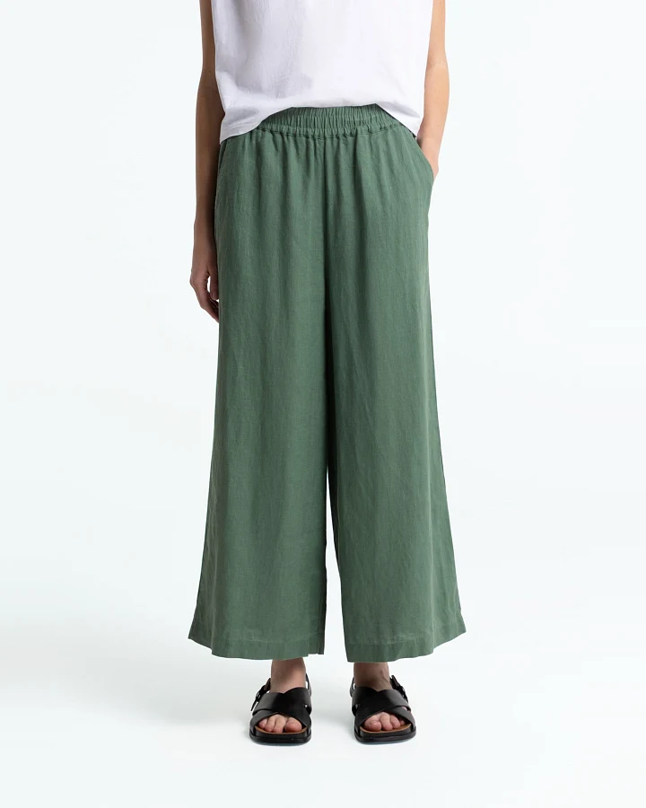 Kings of Indigo Damen vegan Hose Hazel Dunkelwaldgrün