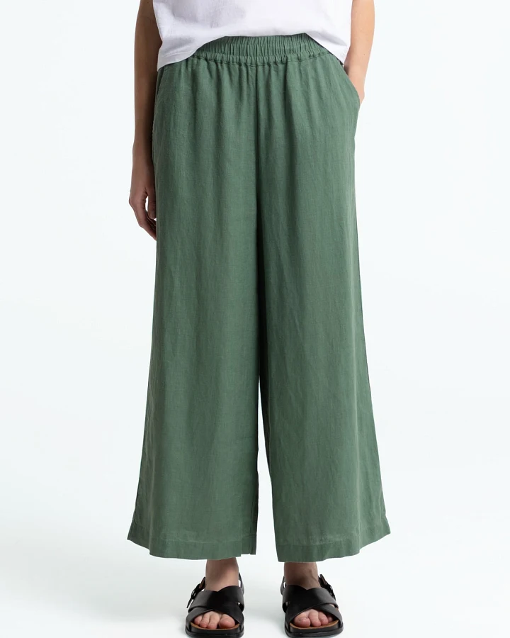 Kings of Indigo Damen vegan Hose Hazel Dunkelwaldgrün