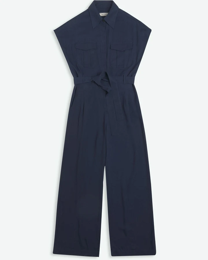 Kings of Indigo Damen vegan Jumpsuit Margaret Kleid Blau