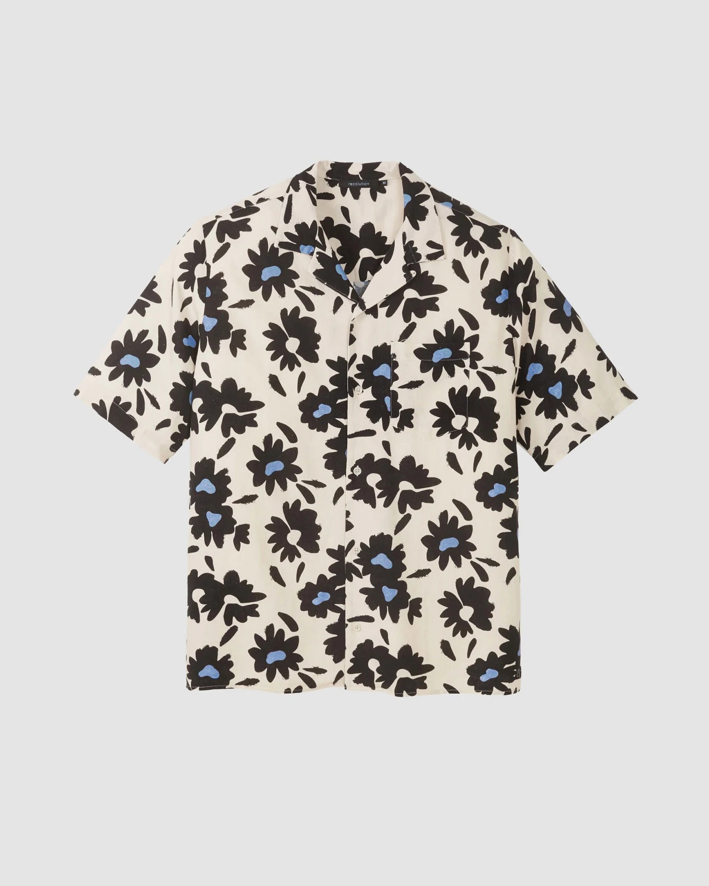 Recolution Herren vegan Shirt Cactus Bloom Electric Blue – Ansicht 2