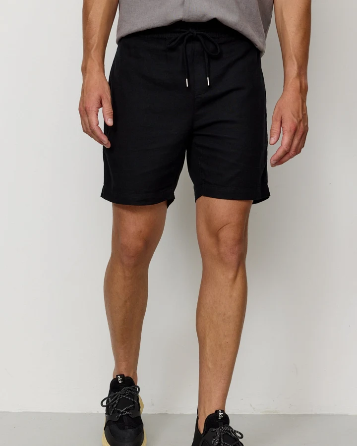 Recolution Herren vegan Kurze Hose Curry Schwarz