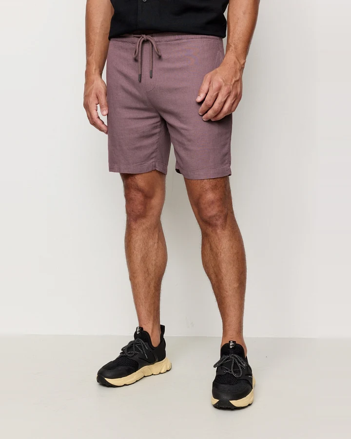 Recolution Herren vegan Kurze Hose Curry Mystic Grape