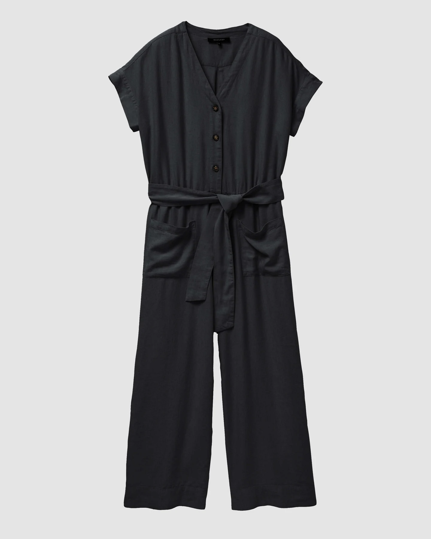 Recolution Damen vegan Jumpsuit Dianella Schwarz – Ansicht 2