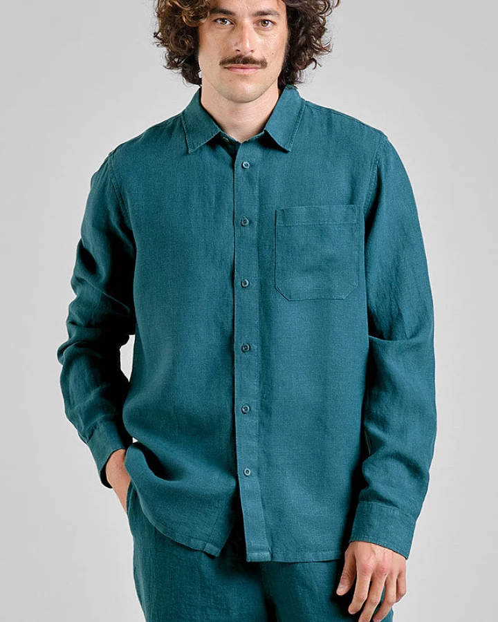 DEDICATED Herren vegan Shirt Rute Grün