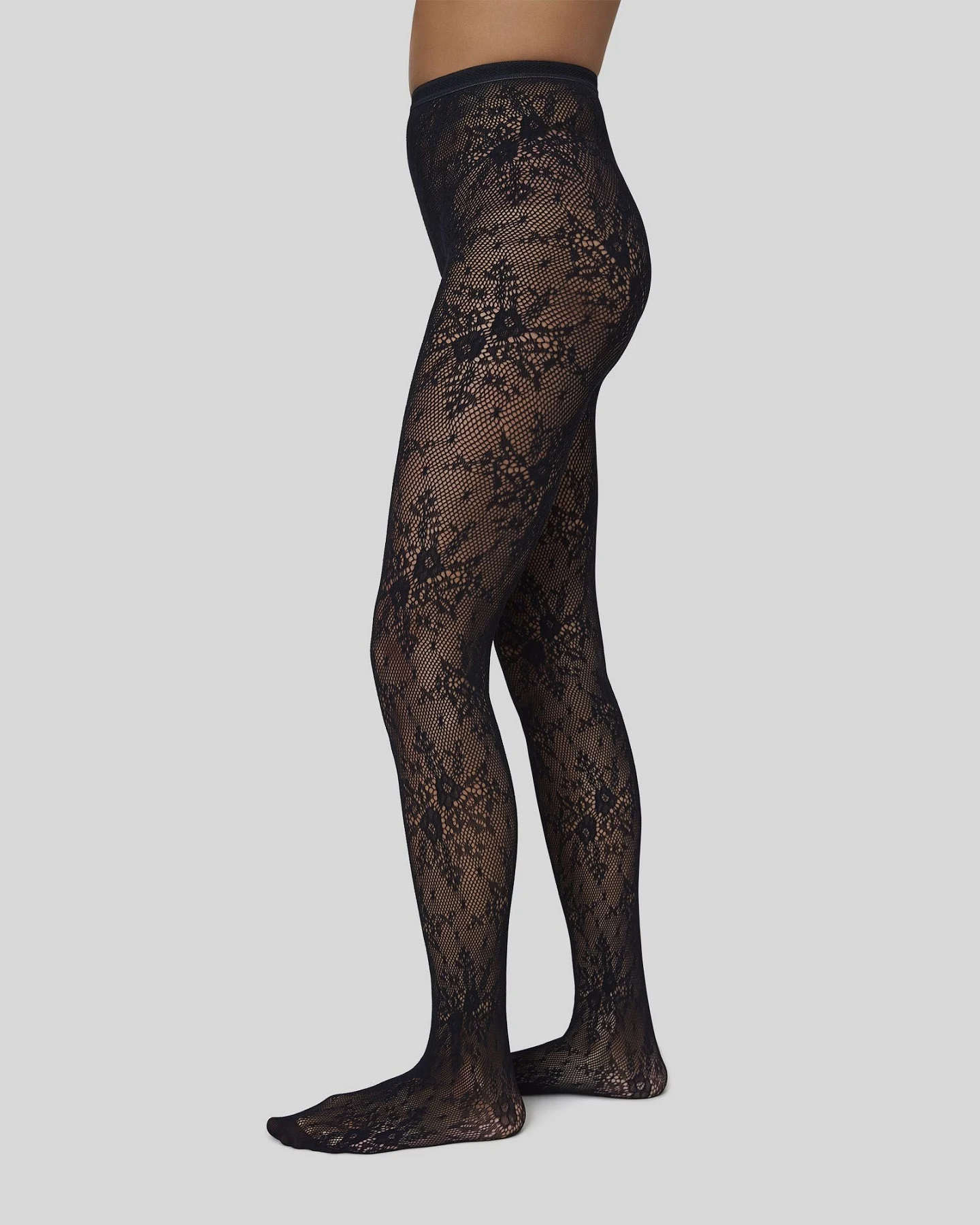 Swedish Stockings Damen vegan Set Strumpfhosen & Kniestrümpfe Rosa Schwarz – Ansicht 2