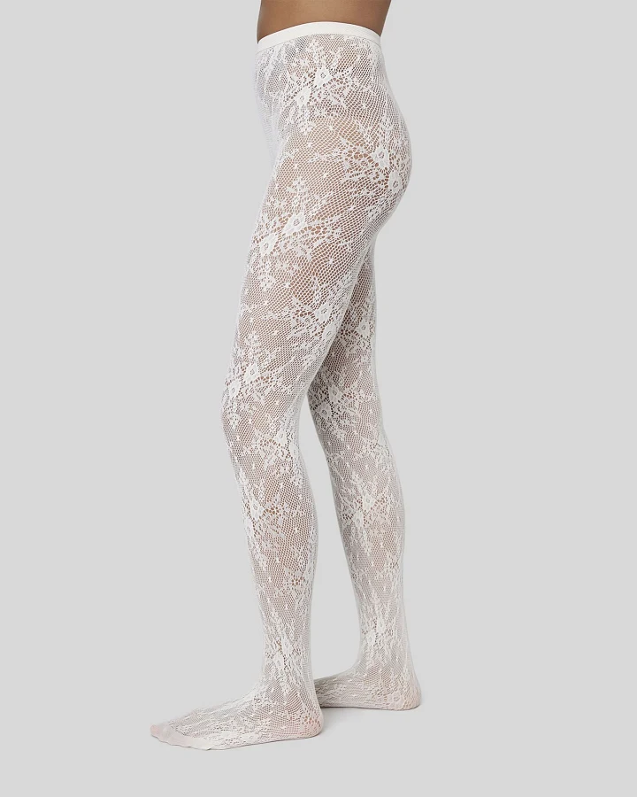Swedish Stockings Damen vegan Set Strumpfhosen & Kniestrümpfe Rosa Elfenbein