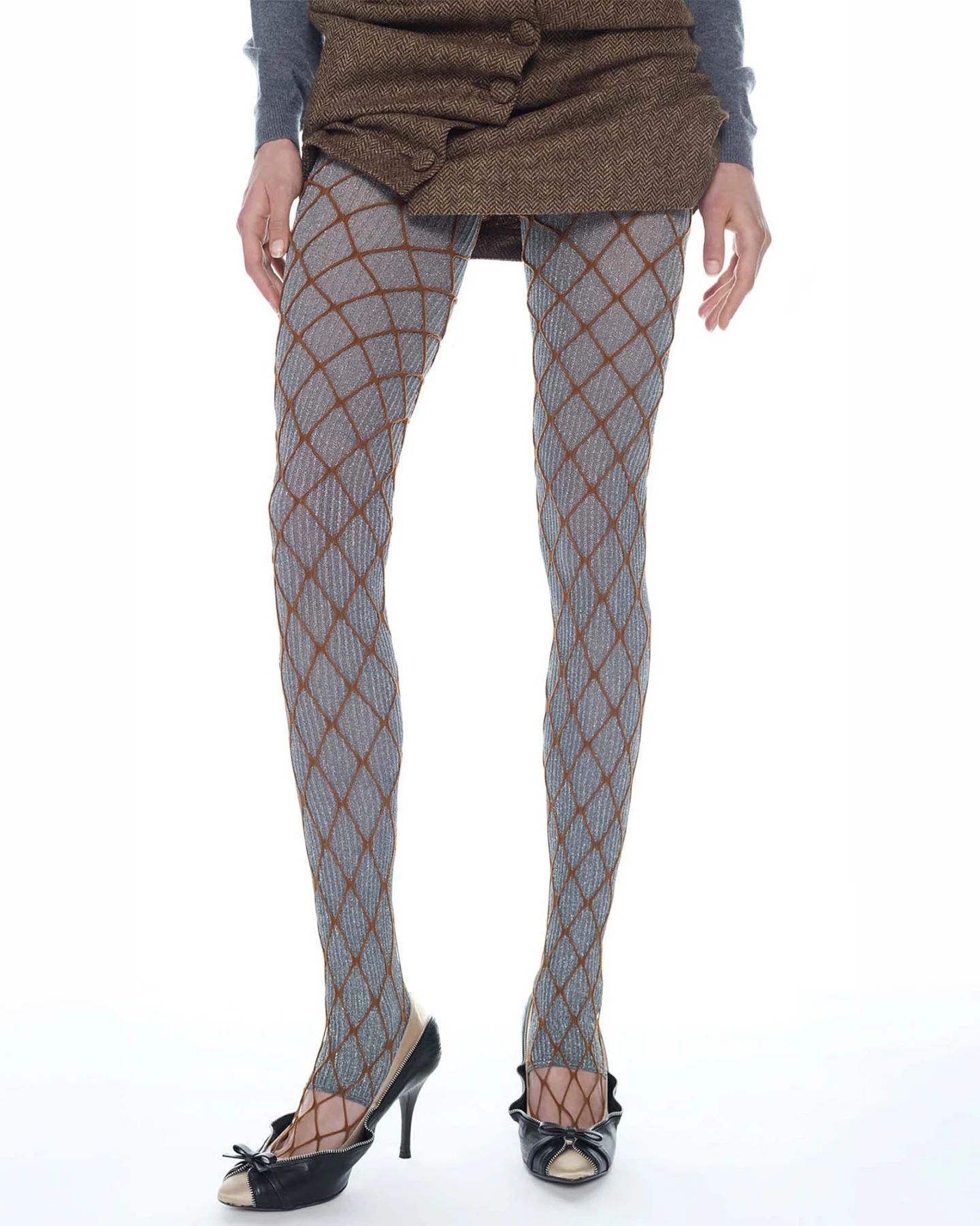 Swedish Stockings Damen vegan Leggings Double August Barron Beige/ Silber – Ansicht 2