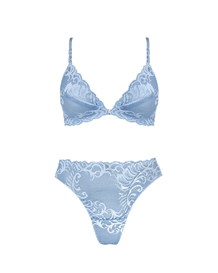 Anekdot Damen vegan Dessous Set Ether Himmelblau