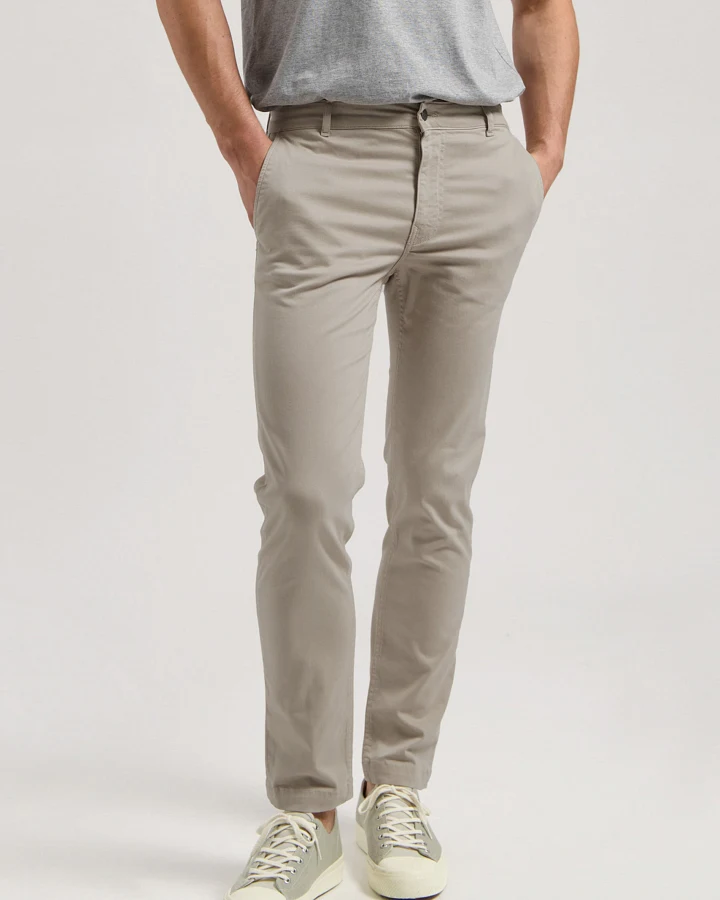 MUD Jeans Herren vegan Hose Scott Mid Tapered Pebbles