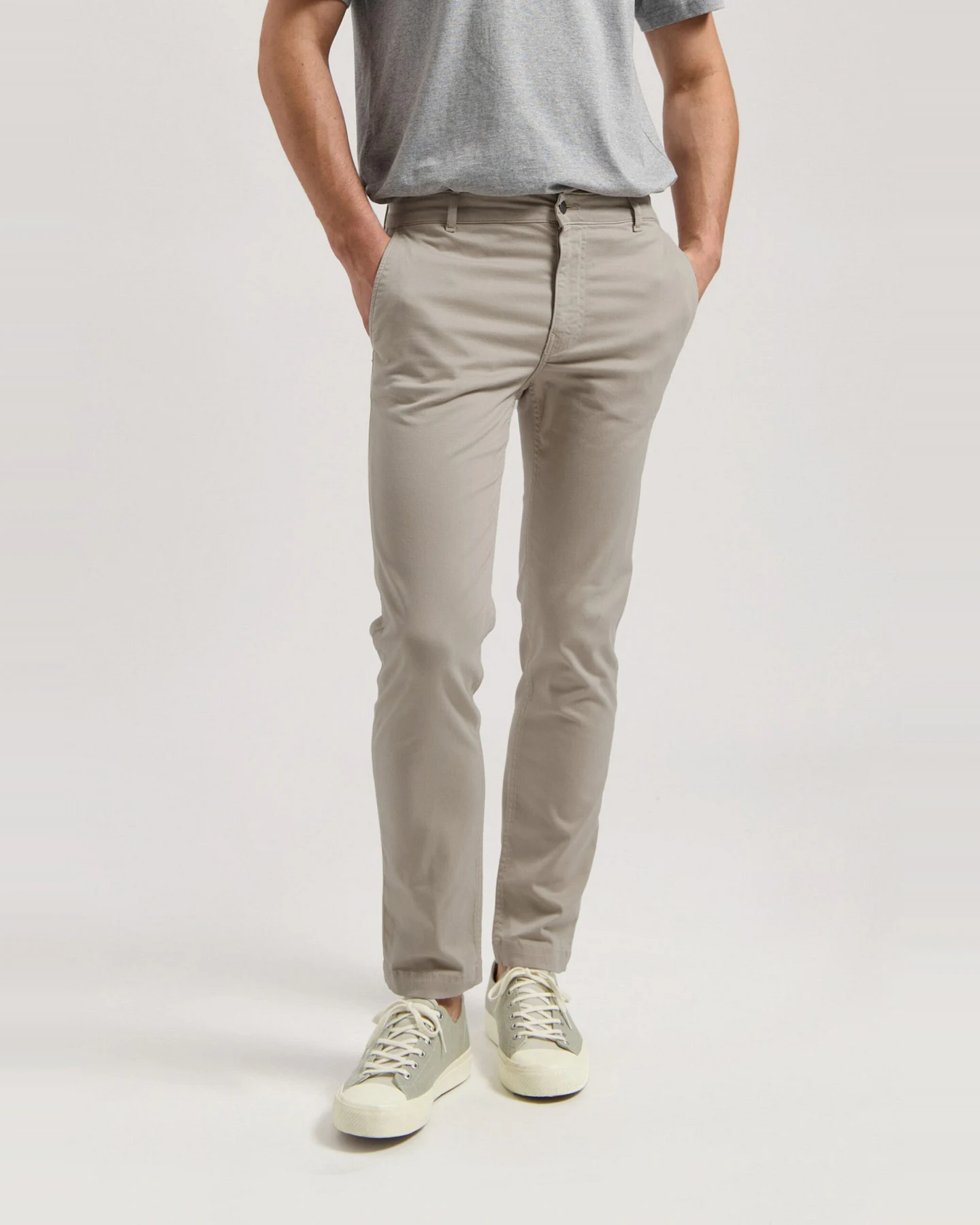 MUD Jeans Herren vegan Hose Scott Mid Tapered Pebbles – Ansicht 2