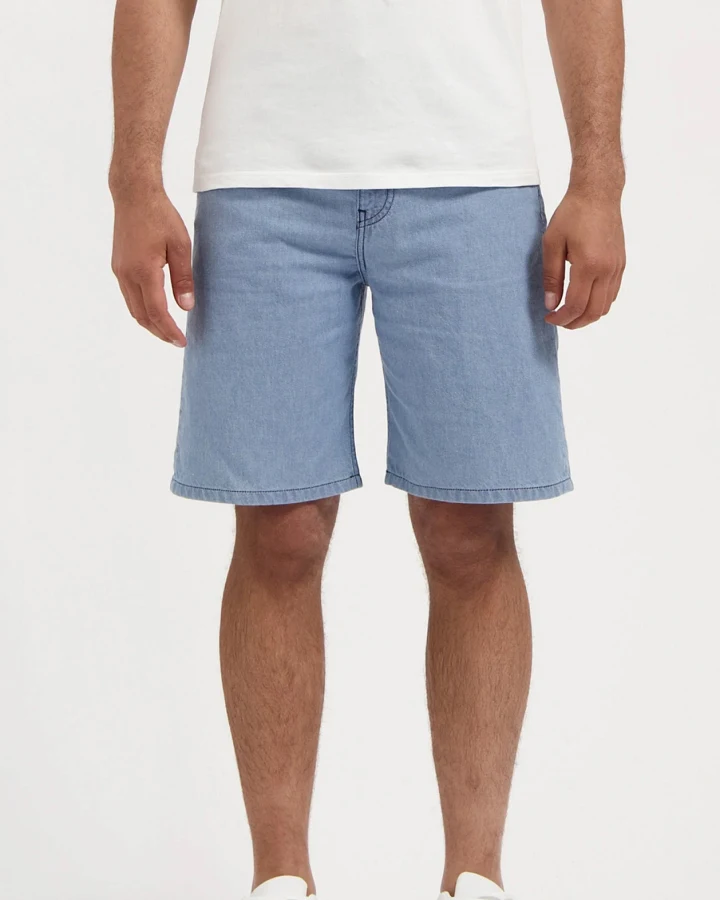 MUD Jeans Herren vegan Shorts James Sommer Stein Vintage