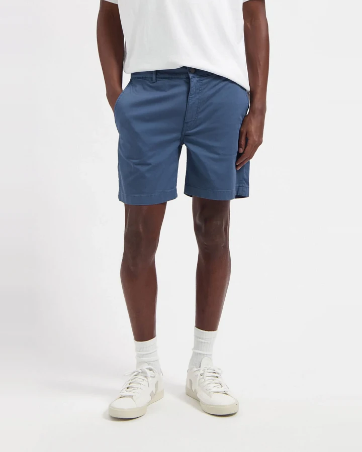 MUD Jeans Herren vegan Shorts Andy Schieferblau