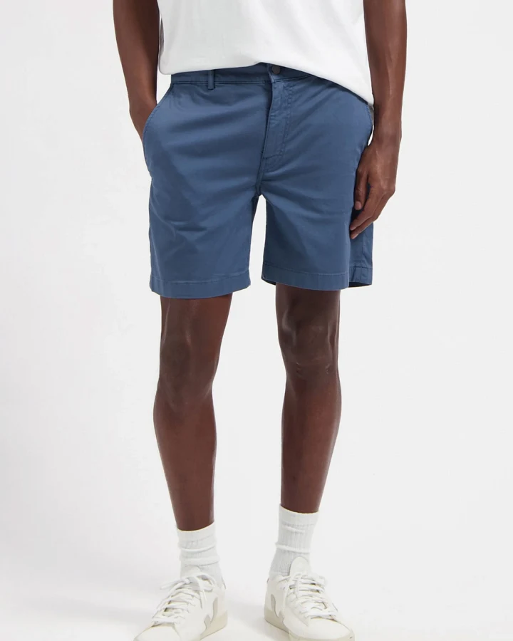 MUD Jeans Herren vegan Shorts Andy Schieferblau