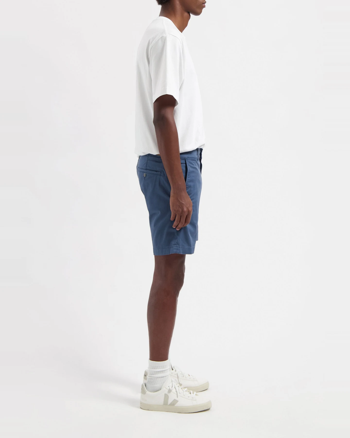 MUD Jeans Herren vegan Shorts Andy Schieferblau – Ansicht 2