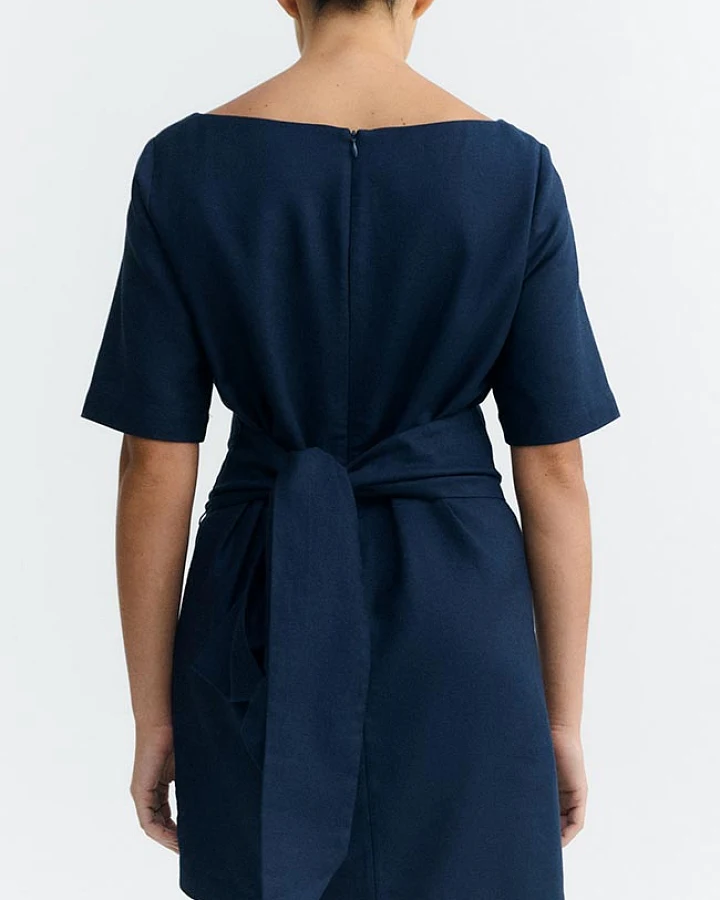 Thinking MU Damen vegan Kleid Kieran Blue