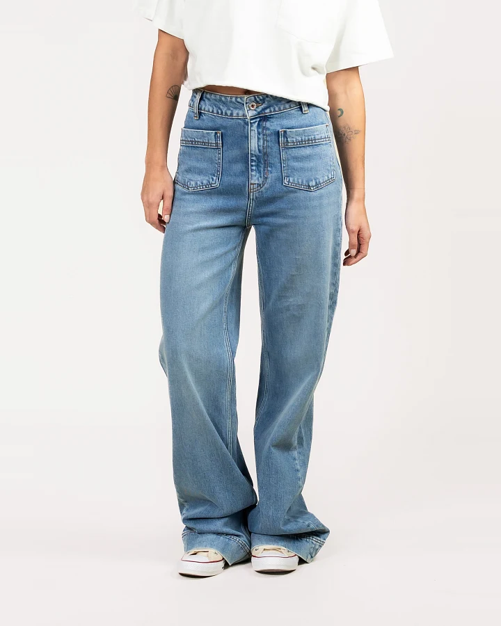 Kuyichi Damen vegan Jeans Julie Straight True Indigo