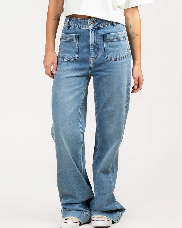 Kuyichi Damen vegan Jeans Julie Straight True Indigo