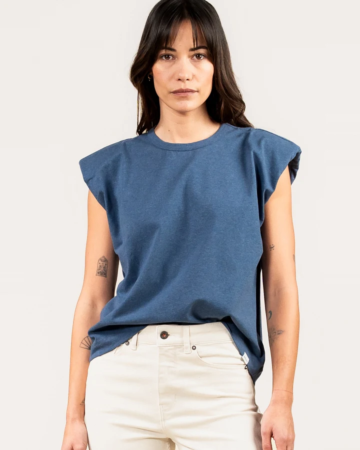 Kuyichi Damen vegan T-Shirt Lily Vintage Grau