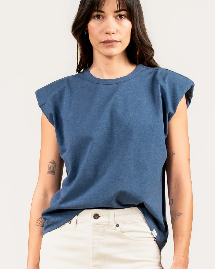 Kuyichi Damen vegan T-Shirt Lily Vintage Grau