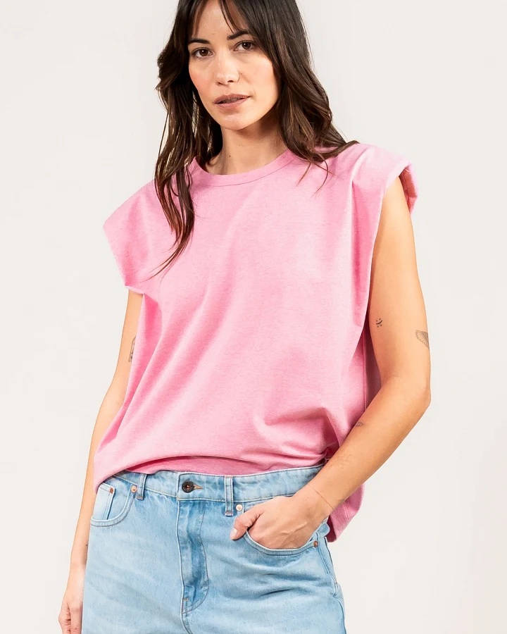 Kuyichi Damen vegan T-Shirt Lily Dusty Pink