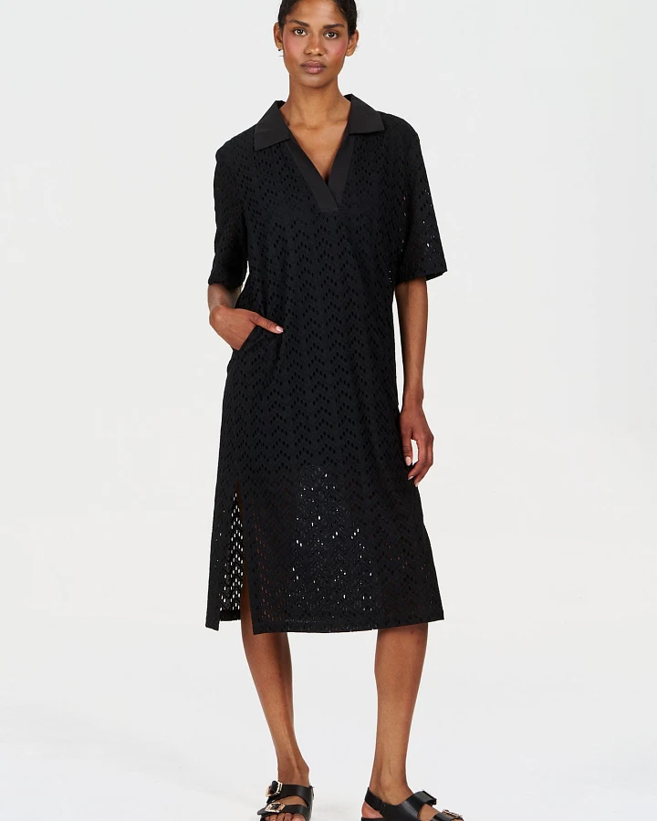 KOMODO Damen vegan Kleid Delilah Schwarz