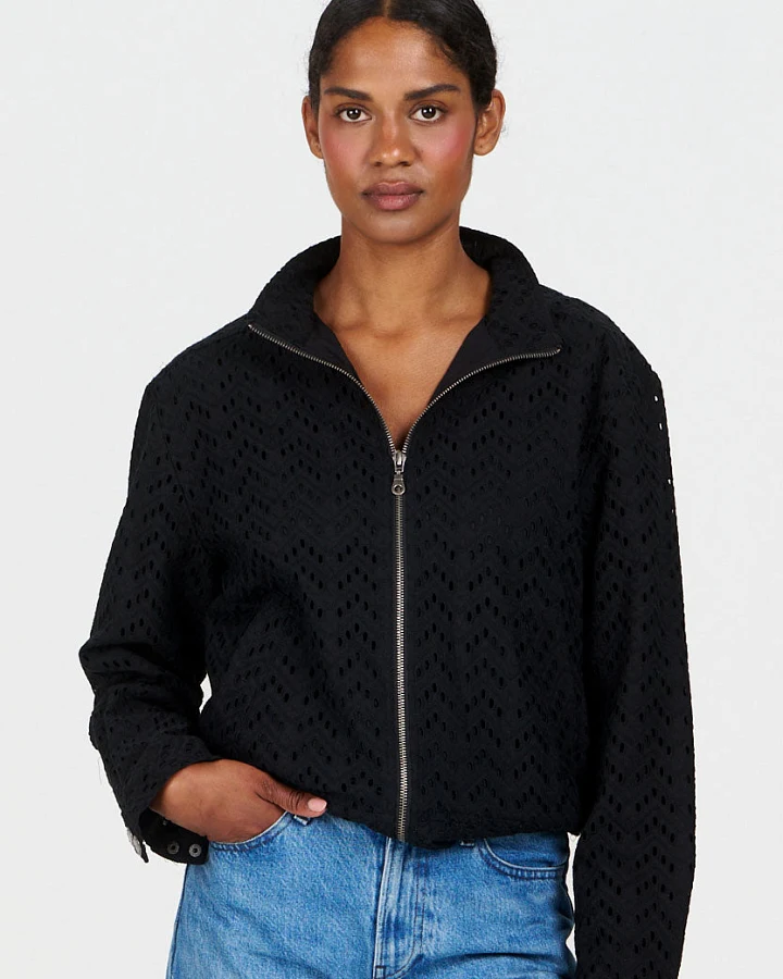 KOMODO Damen vegan Jacke Lotus Schwarz