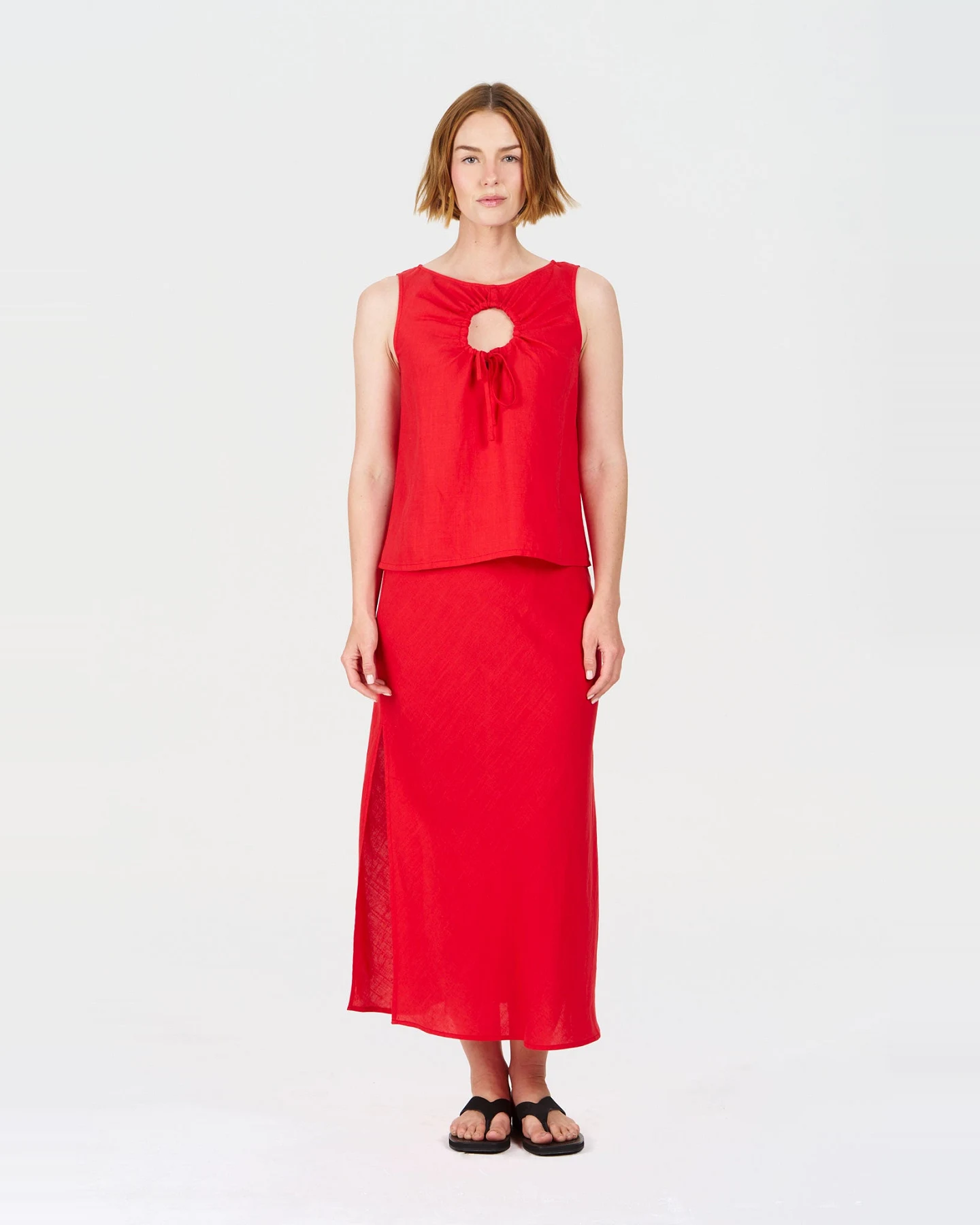 KOMODO Damen vegan Top Zizi Koralle – Ansicht 2