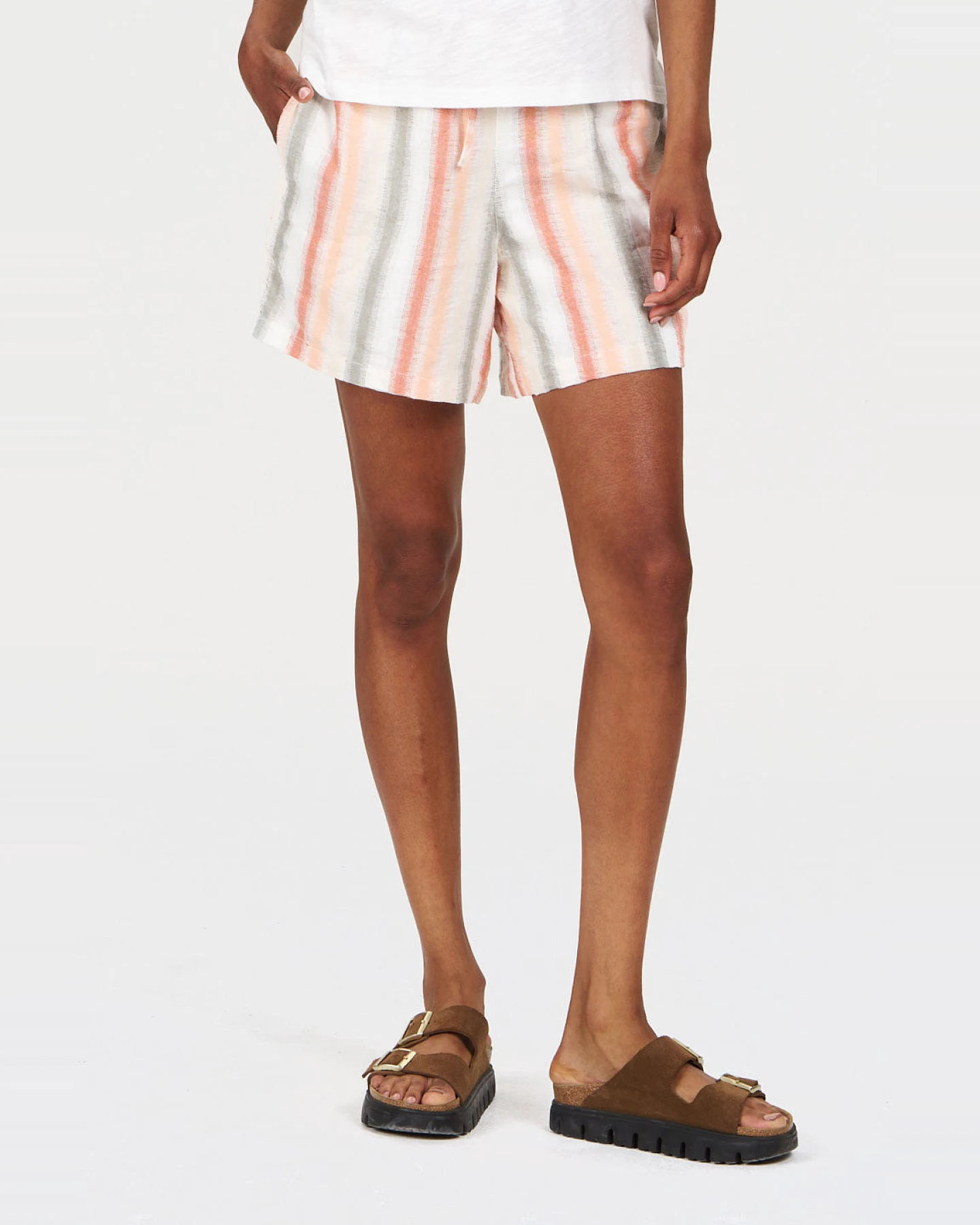 KOMODO Damen vegan Shorts Grace Stripe Multicolour – Ansicht 2
