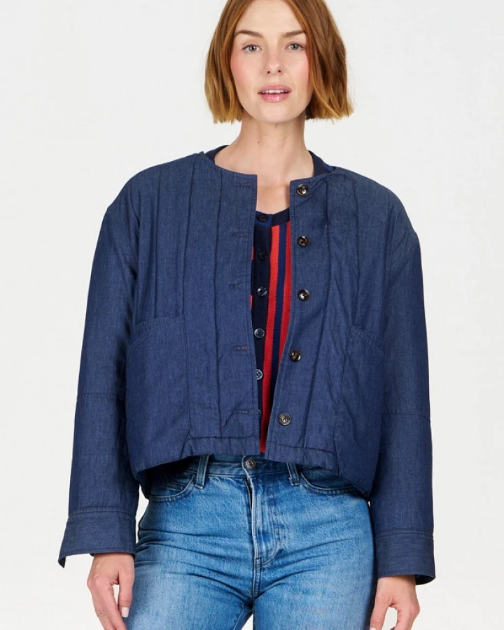 KOMODO Damen vegan Jacke Lottie Midwash Blau