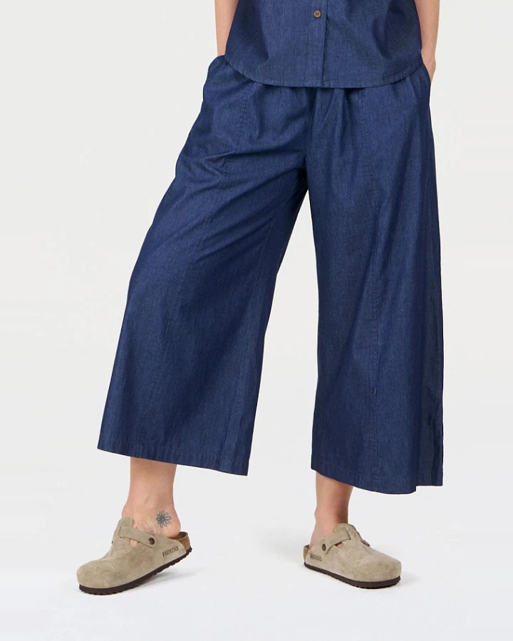 KOMODO Damen vegan Culotte Dani Mittlere Wäsche Blau