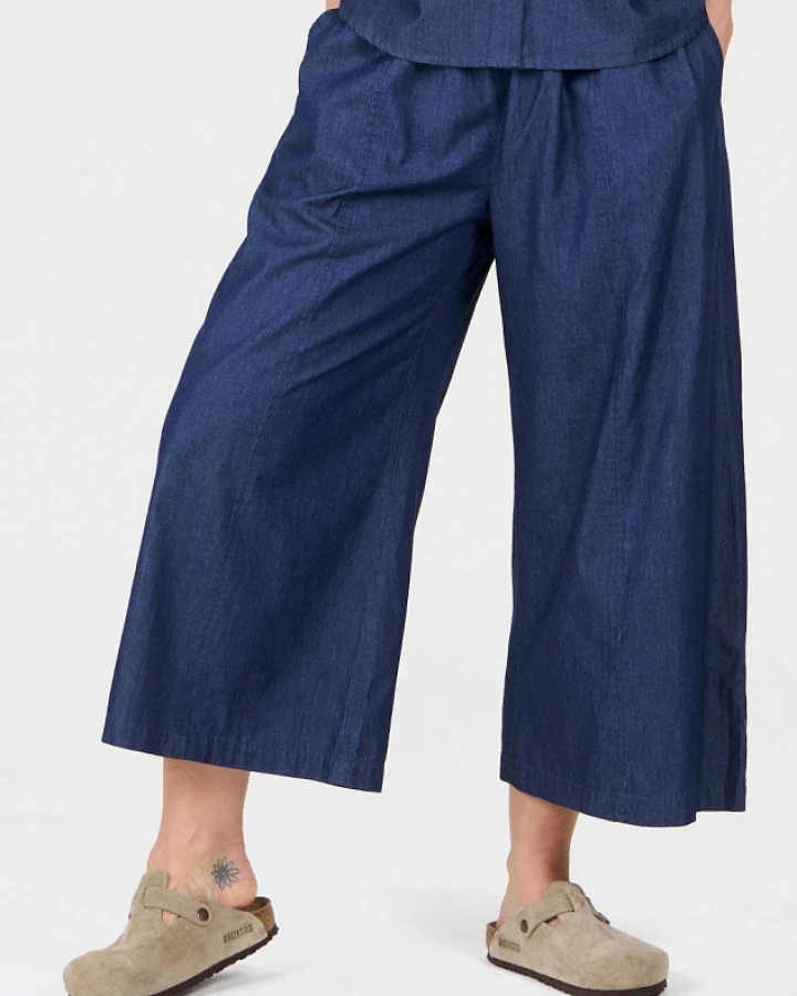 KOMODO Damen vegan Culotte Dani Mittlere Wäsche Blau