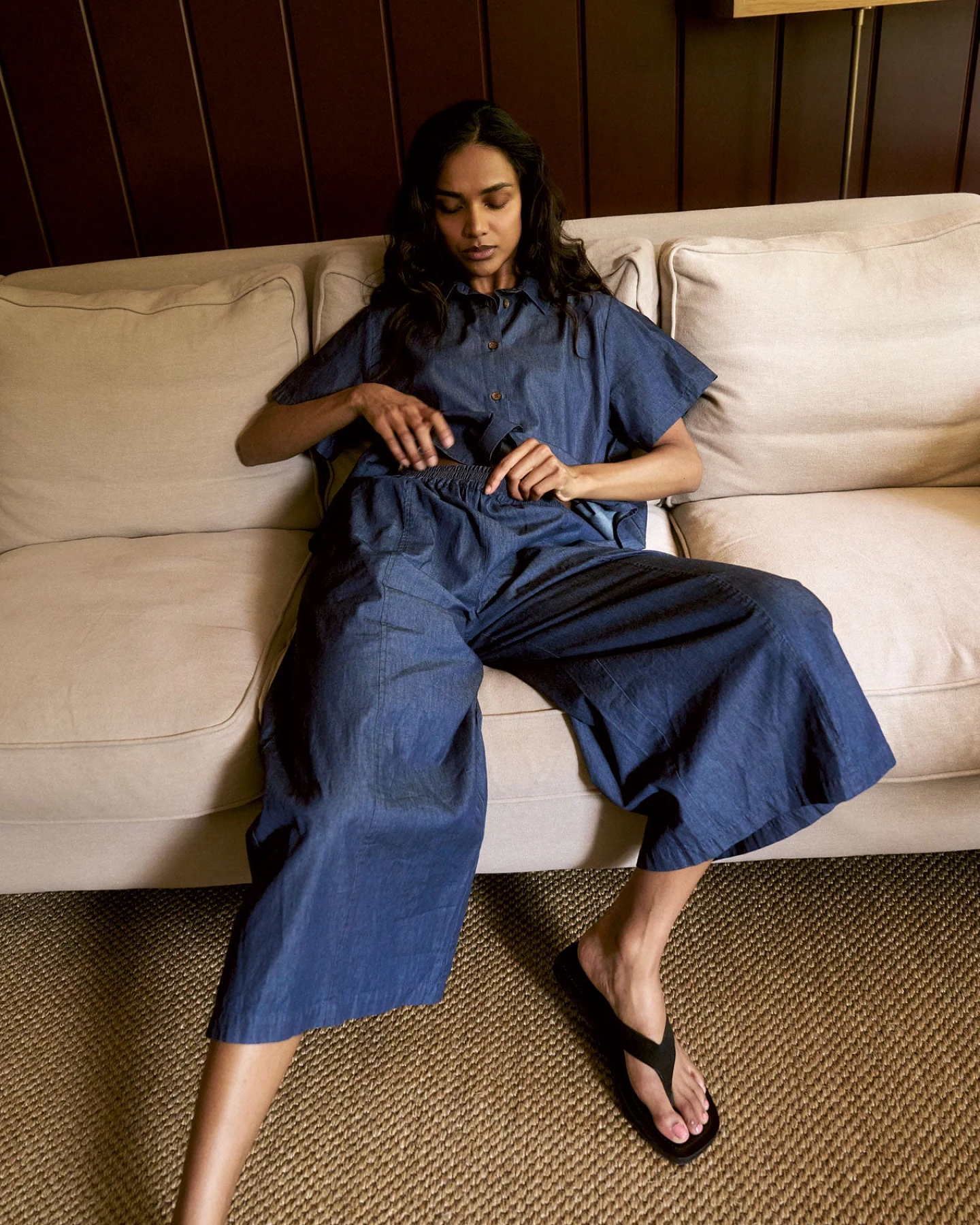 KOMODO Damen vegan Culotte Dani Mittlere Wäsche Blau – Ansicht 2