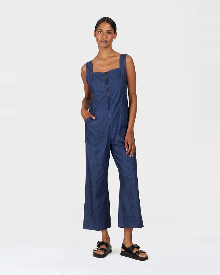 KOMODO Damen vegan Jumpsuit Day Midwash Blau