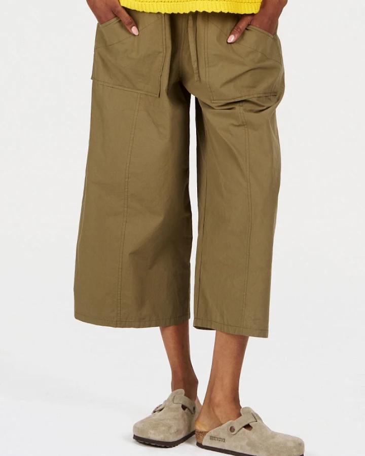 KOMODO Damen vegan Hose Cleo Khaki