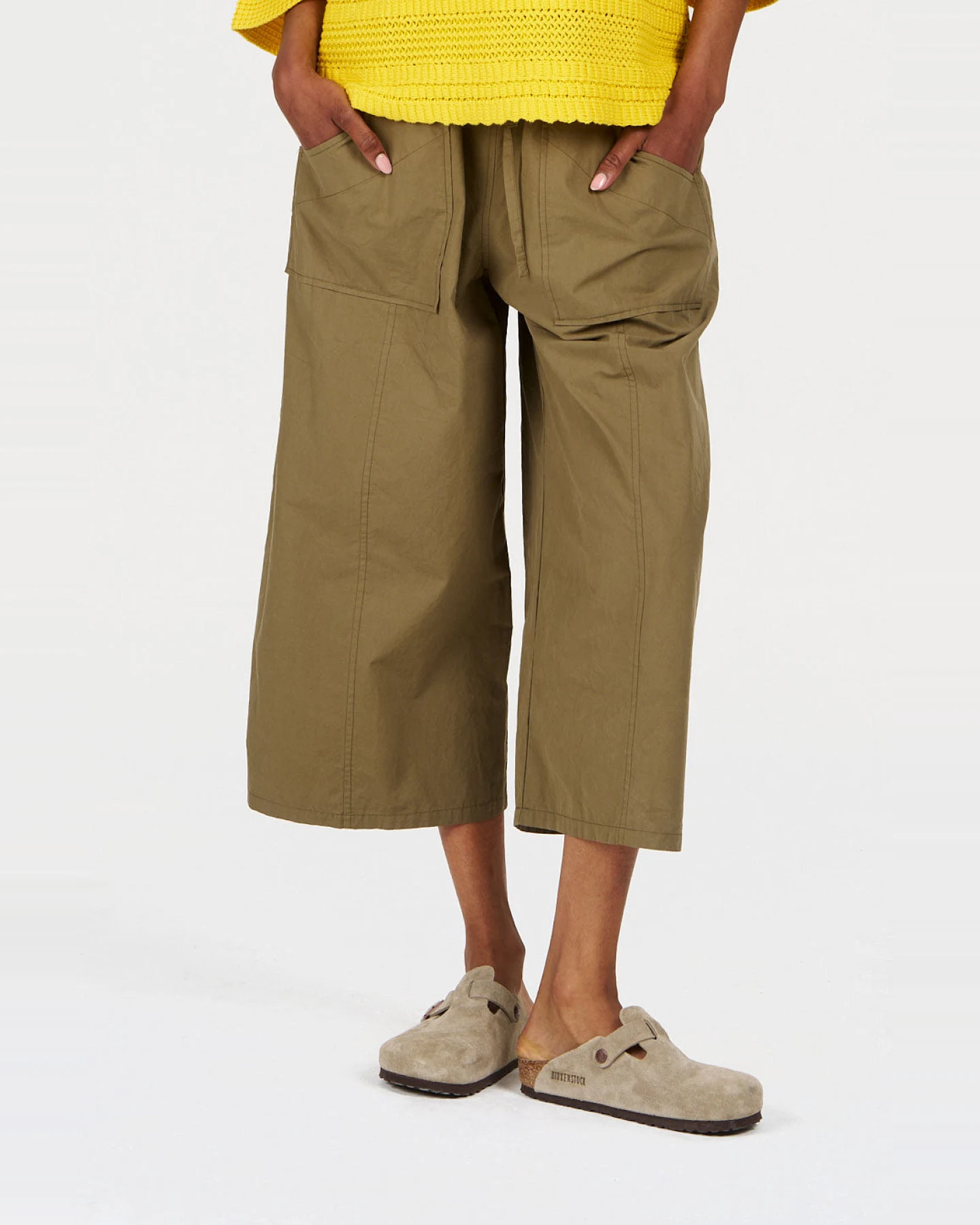 KOMODO Damen vegan Hose Cleo Khaki – Ansicht 2